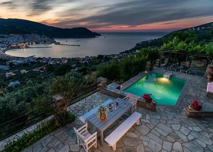 Villa Nina Skopelos- Private Pool - Magnificent Views *